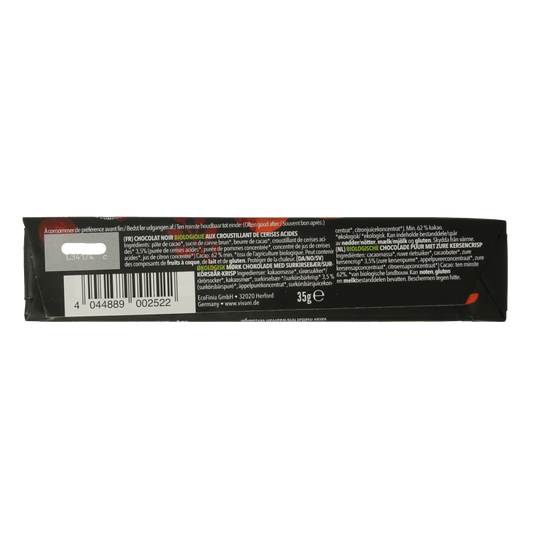 Vivani Chocolate To Go black cherry vegan bio 35 Gram
