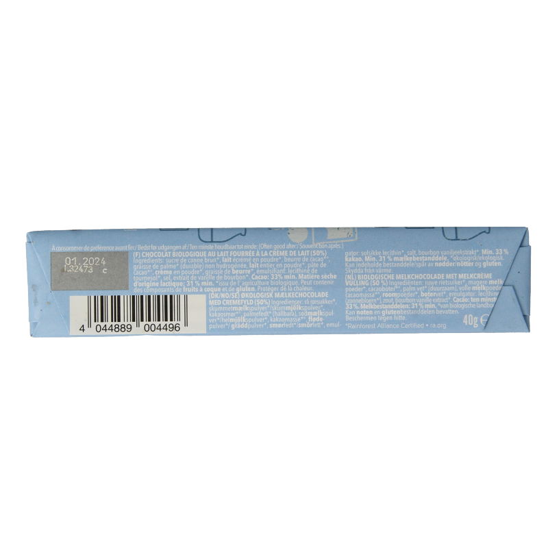 Vivani Chocolate To Go creamy milk bio 40 Gram