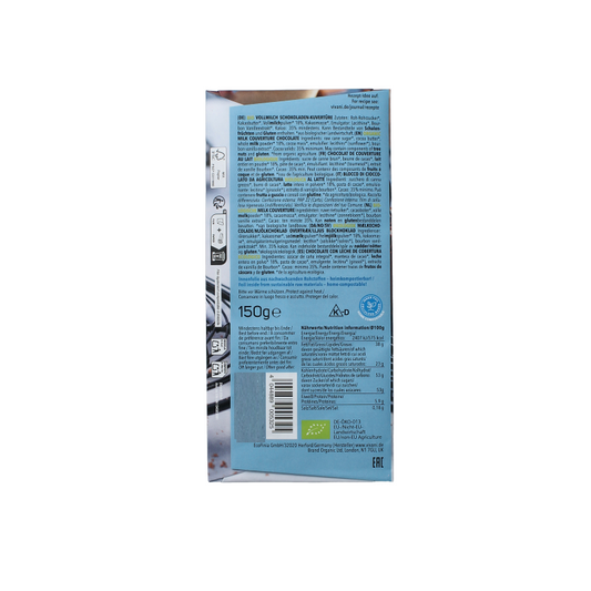 Vivani Couverture smeltchocolade melk bio 150 Gram