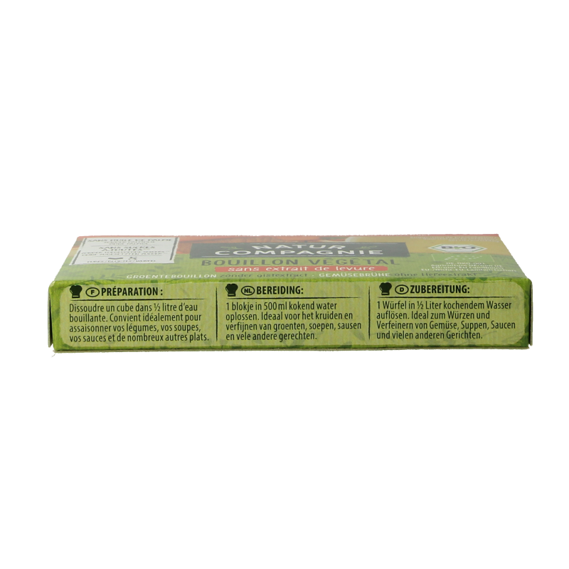 Natur Compagnie Groentebouillon zonder gist bio 8 Stuks