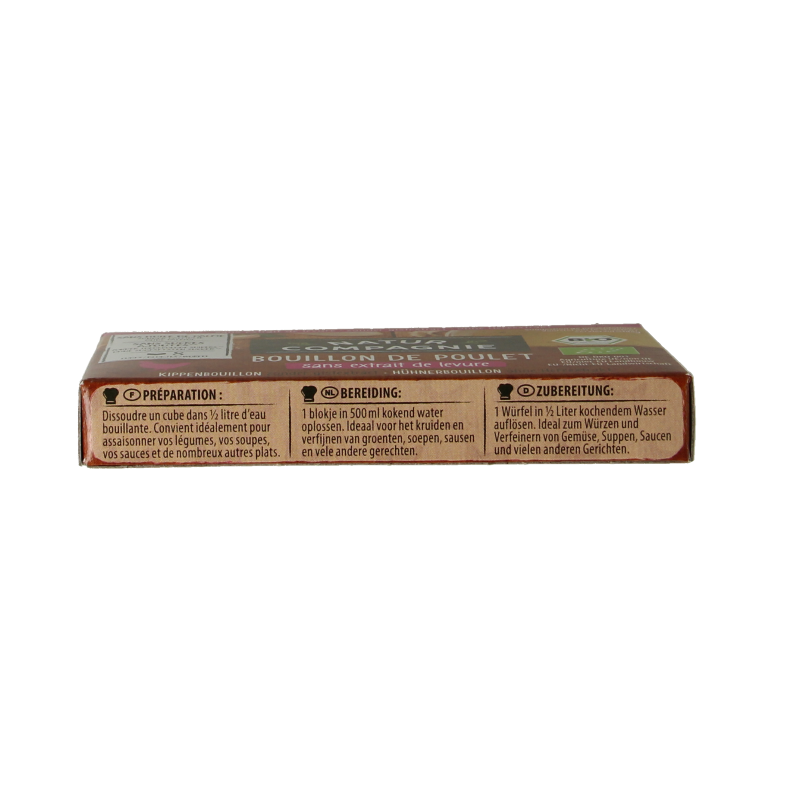 Natur Compagnie Kippenbouillonblokjes zonder gist bio 8 Stuks