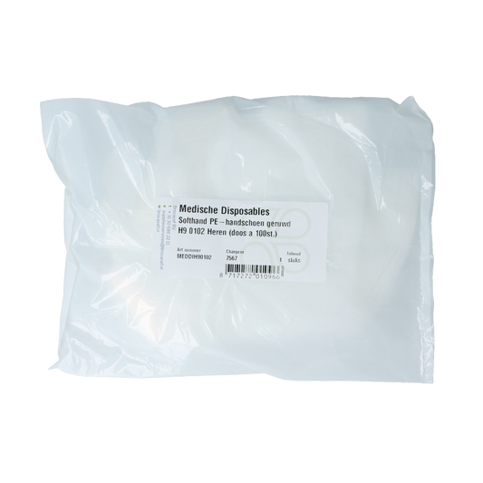 Softhand Onderzoekhandschoen poly heren 100 Stuks