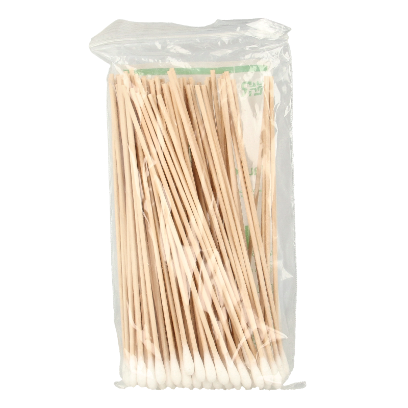 Lohmann&Rauscher Wattenstokje kleine tip hout 15cm 100 Stuks
