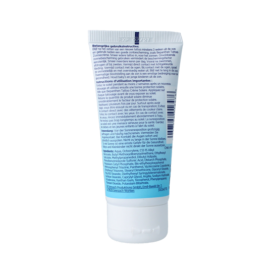 Bepanthen Tattoo zonnecreme SPF50+ 50.00 Milliliter