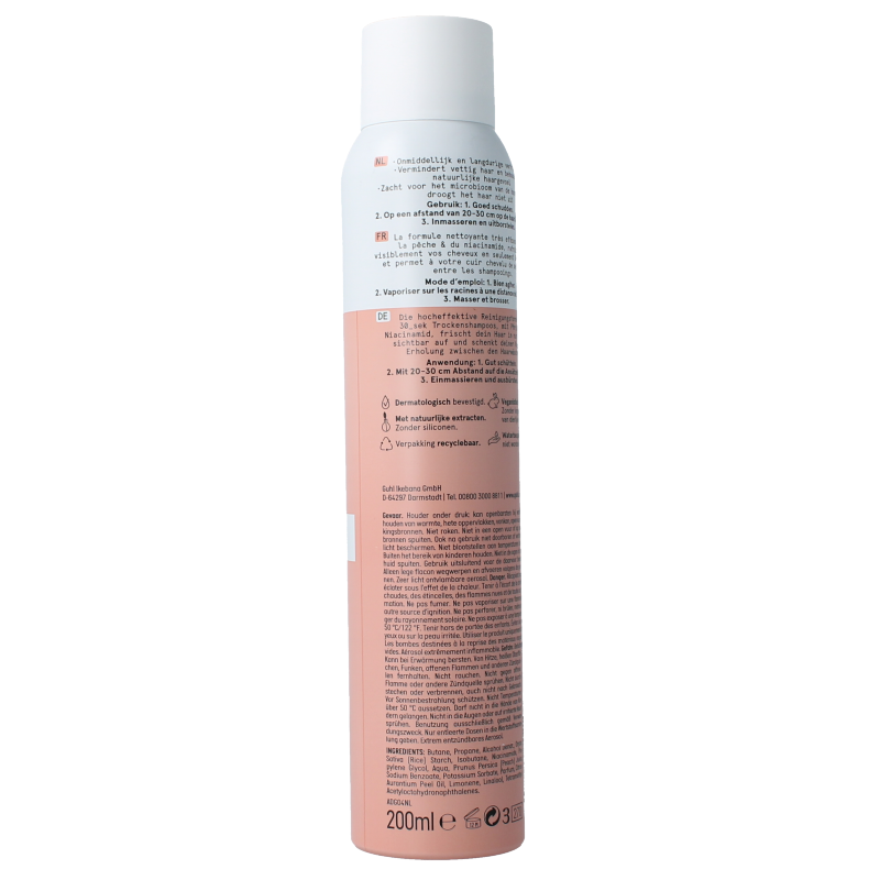 Guhl Droogshampoo 30sec fruitige frisheid 200 Milliliter
