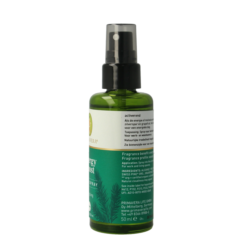 Primavera Roomspray energy boost bio 50 Milliliter