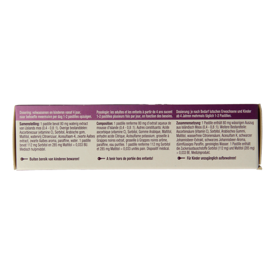 Isla Cassis keelpastille 60.00 Pastilles