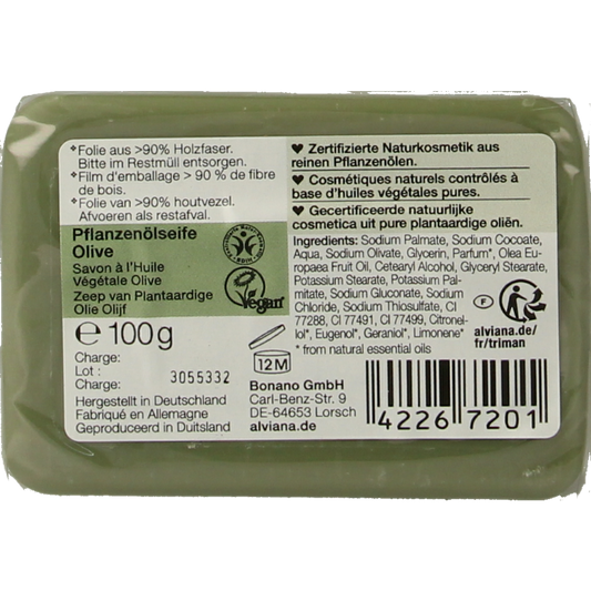 Alviana Olijfzeep 100.00 Gram