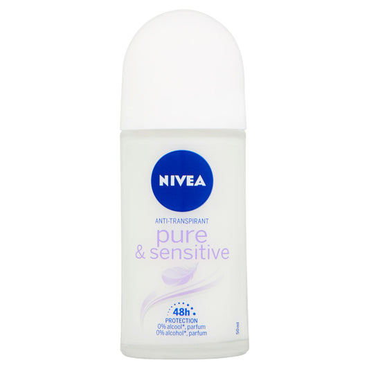 Nivea Deodorant roller sensitive & pure 50 Milliliter