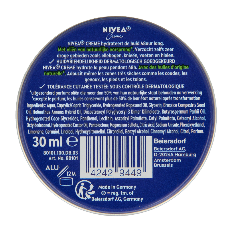 Nivea Creme mini 30 Milliliter