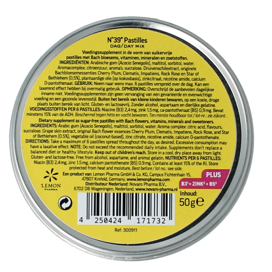 Lemonpharma Bach Pastille vegan noodgeval nr. 39 bio 50.00 Gram