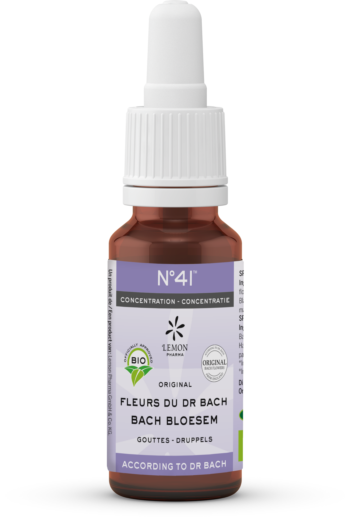 Bach Bloesem Bach bloesems mengeling 41 concentratie bio 20 Milliliter