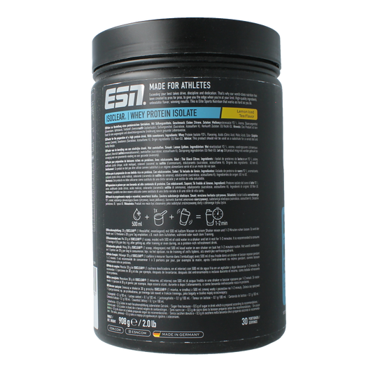 ESN Isoclear whey isolate lemon ice tea 908 Gram