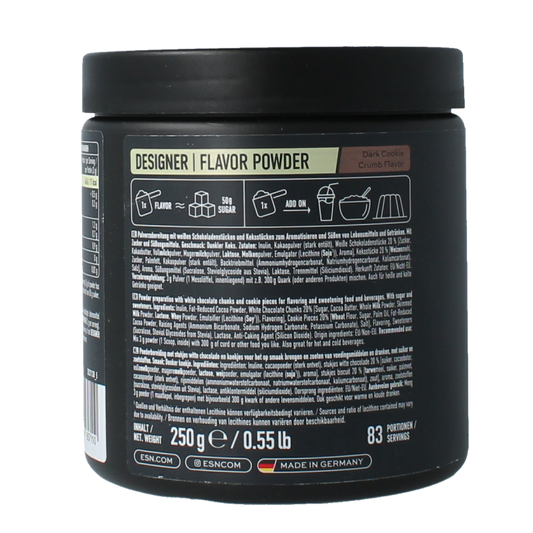 ESN Flavn tasty dark cookie crumble 250 Gram