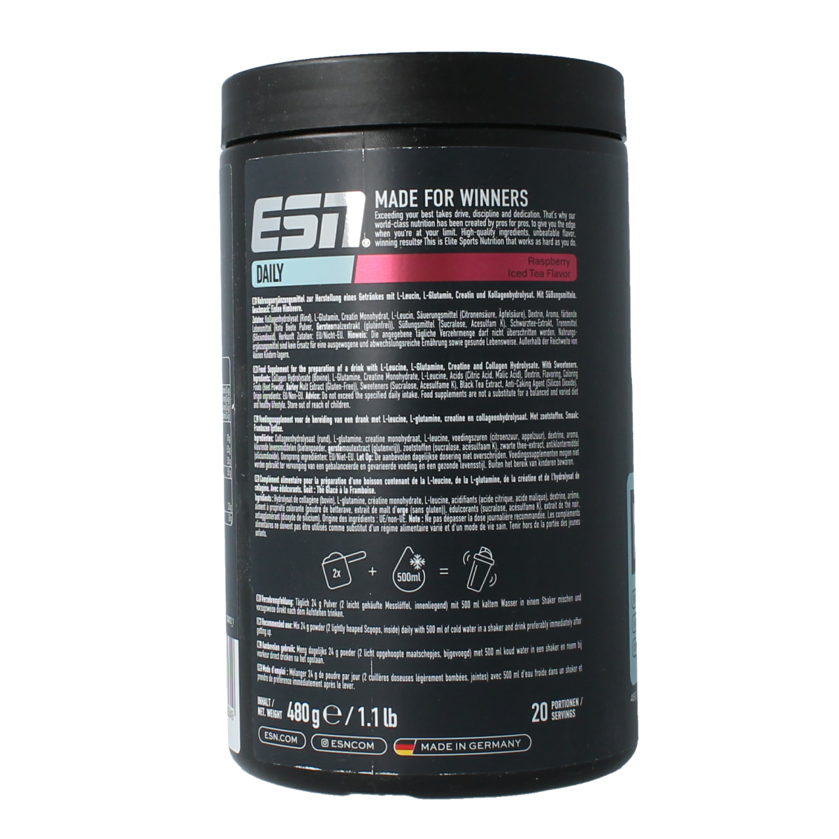 ESN Daily raspberry ice tea 480.00 Gram