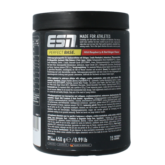 ESN Perfect base mild raspberry red ginger 450 Gram