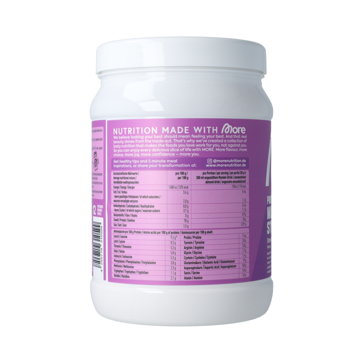 More Protein Milkshake Style Strawberry 360.00 Gram