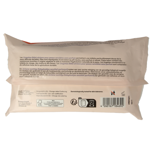 Alviana Baby vochtige doekjes 48.00 Stuks