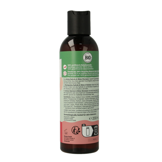 Alviana Shampoo hydrate en shine voor beschadigd haar 200.00 Milliliter