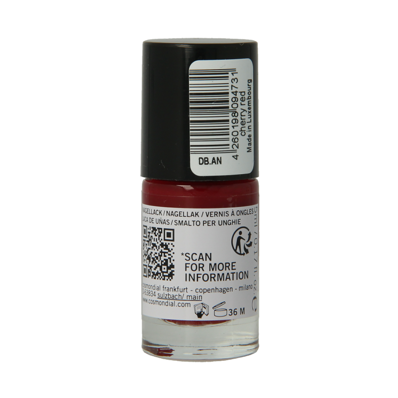 Benecos natural beauty Vegan nail polish cherry red 20-free plantbased 5 Milliliter