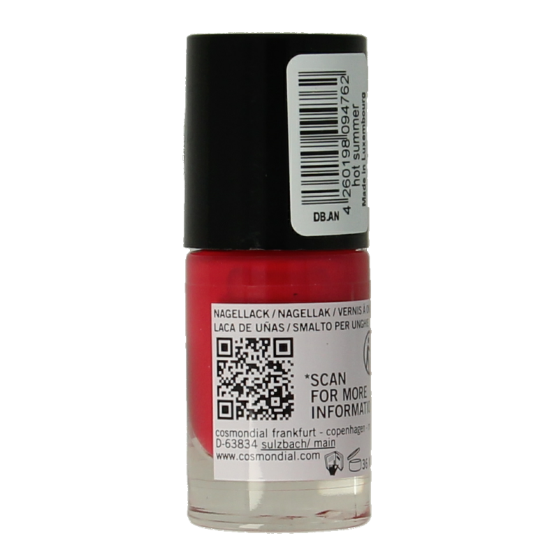 Benecos natural beauty Vegan nail polish hot summer 20-free plantbased 5 Milliliter