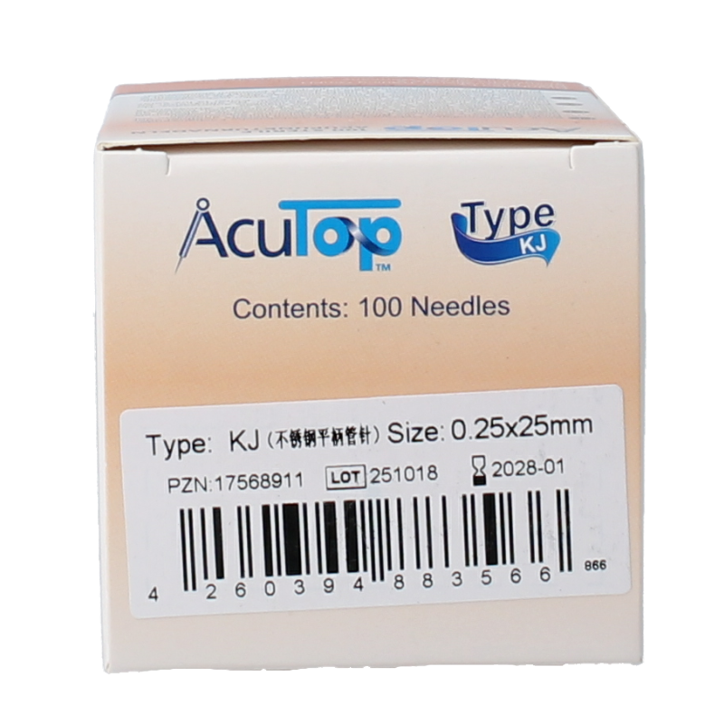 AcuTop KJ-T dry needle naald 0.25 x 25mm 100 Stuks