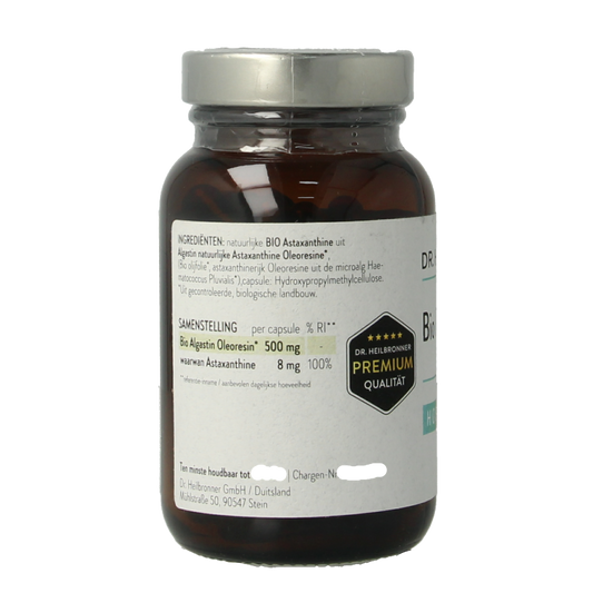 Dr Heilbronner Astaxanthine 8mg hoge dosis vegan bio 90 Capsules