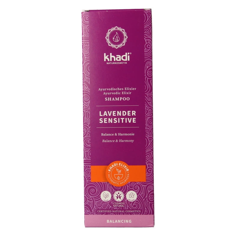 Khadi Shampoo elixer lavender sensitive 200 Milliliter