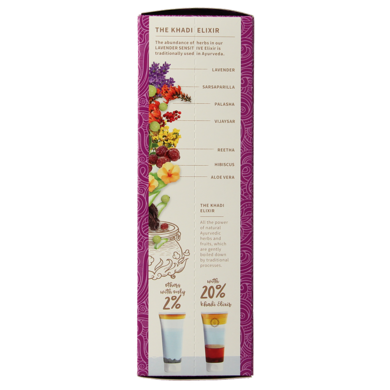 Khadi Shampoo elixer lavender sensitive 200 Milliliter