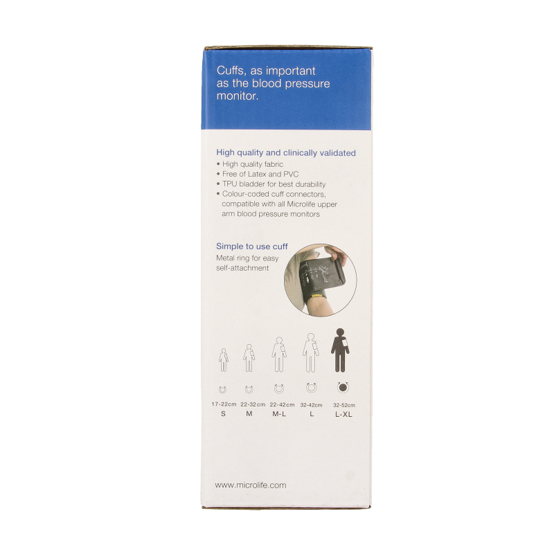 Microlife Manchet 32-52cm L-XL 1 Stuks