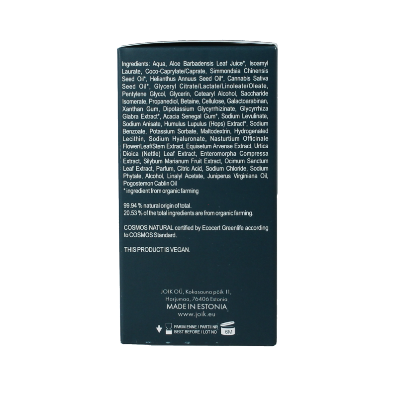 Joik Organics Men moisture & calm facial cream 50 Milliliter