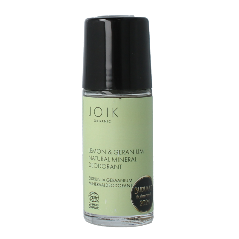 Joik Organics Lemon & geranium mineral deodorant vegan 50 Milliliter
