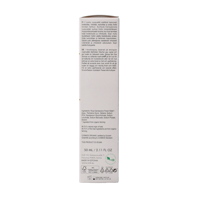 Joik Organics Re-boost glow rose beauty mist 40 Milliliter