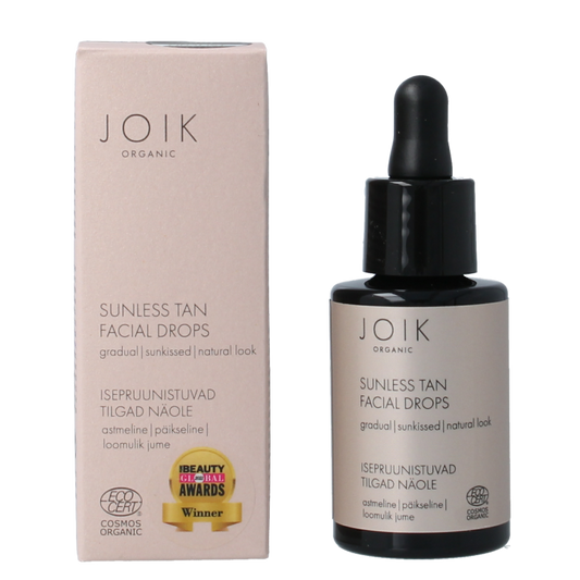 Joik Organics Sunless tan facial drops 30 Milliliter