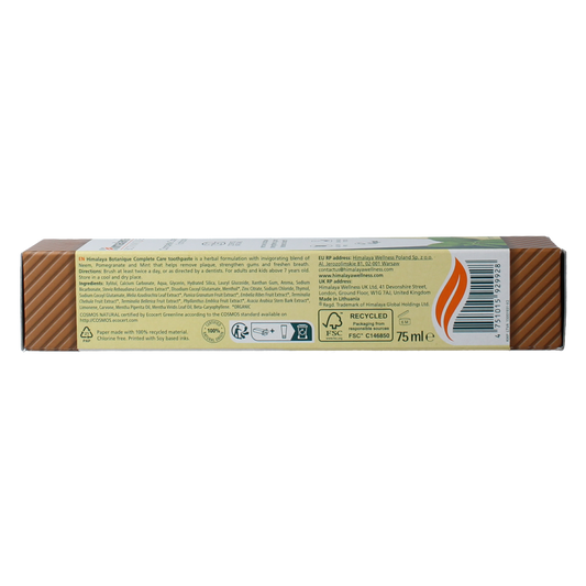 Himalaya Botanique tandpasta complete care mint 75.00 Gram