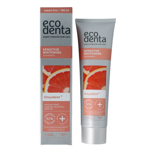 Ecodenta Tandpasta sensitive whitening expert line 100 Milliliter
