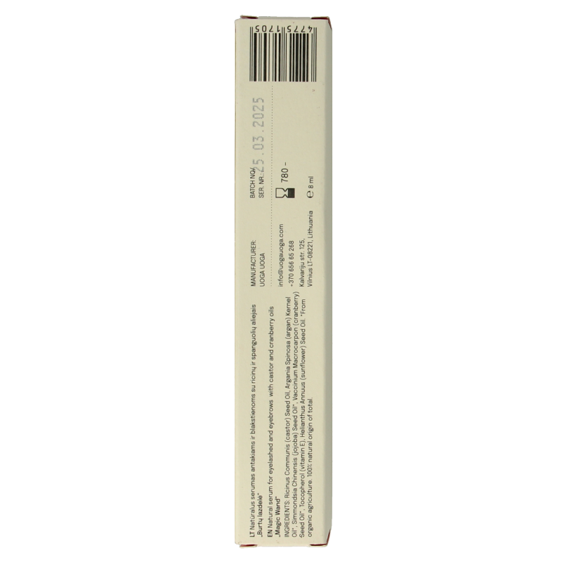 Uoga Uoga Natural serum for eyebrows & eyelashes magic wand 8 Milliliter