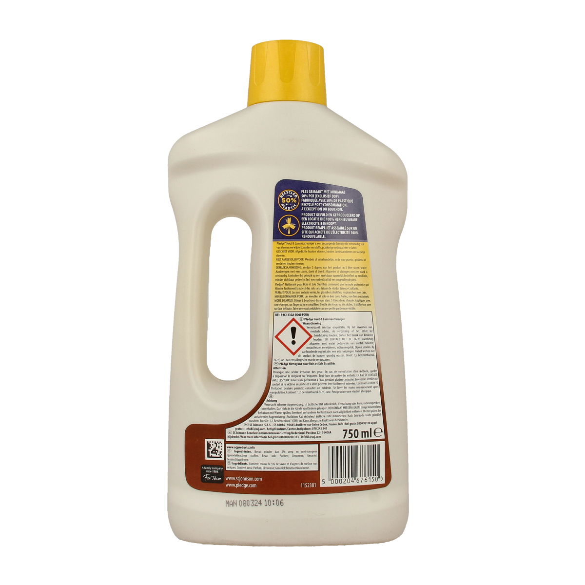 Pledge Reiniger laminaat reiniger clean it 750.00 Milliliter