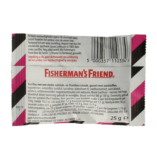 Fisherman's Friend Framboos suikervrij 25 Gram