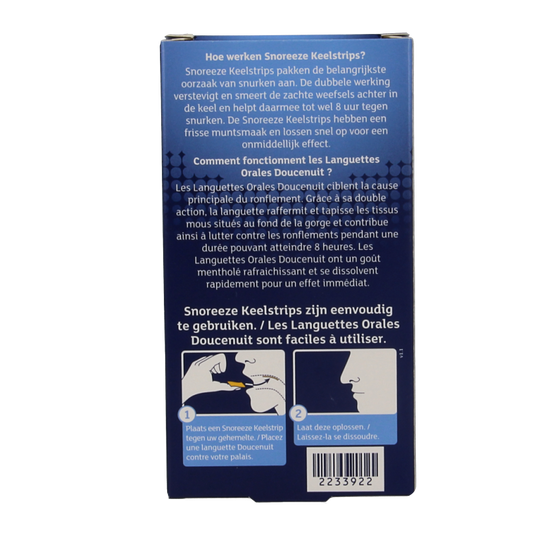 Snoreeze Anti snurk keelstrips 14 Stuks