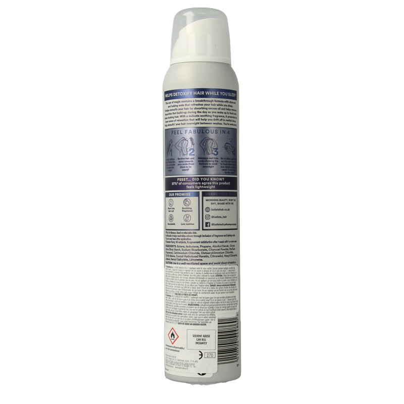 Batiste Droogshampoo overnight deep cleanse 200 Milliliter