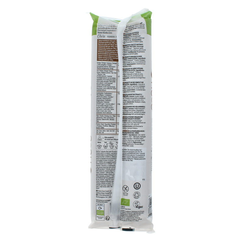 Doves Farm Glutenfree brown rice spaghetti bio 500 Gram