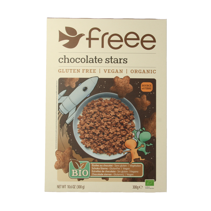 Doves Farm Glutenfree chocolate stars bio 300 Gram
