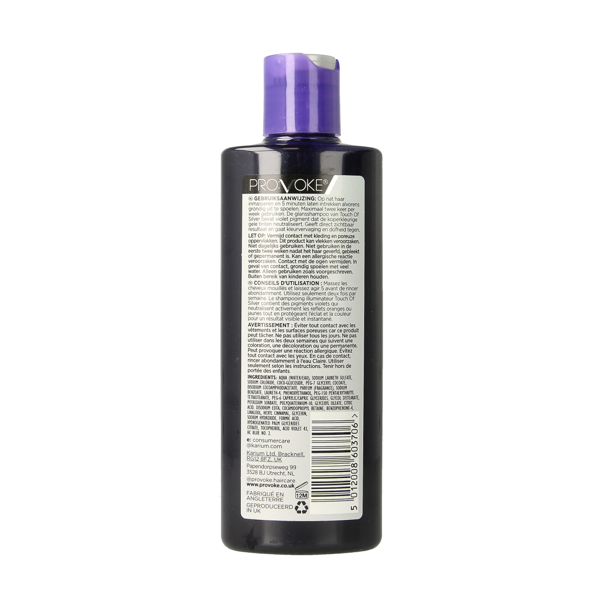 Provoke Shampoo touch of silver brightening 200.00 Milliliter