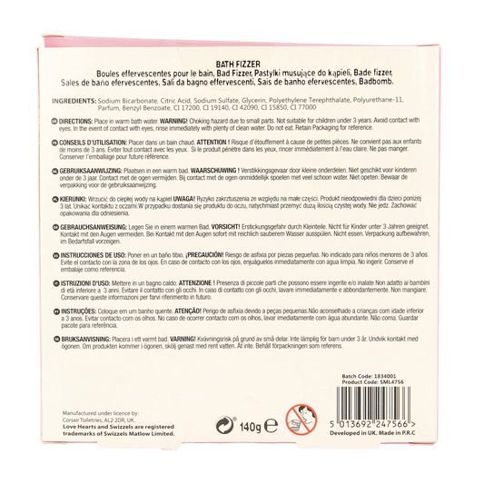 IDC Institute Institute hearts bath bomb 1.00 Stuks