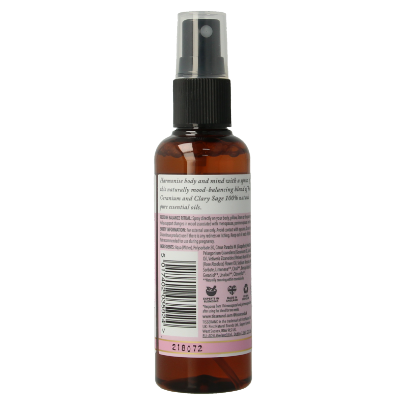 Tisserand Restore balance body en room mist 100 Milliliter