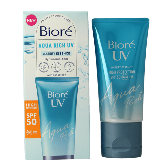 Biore Aqua moisturiser rich weightless SPF50 UV 50 Milliliter
