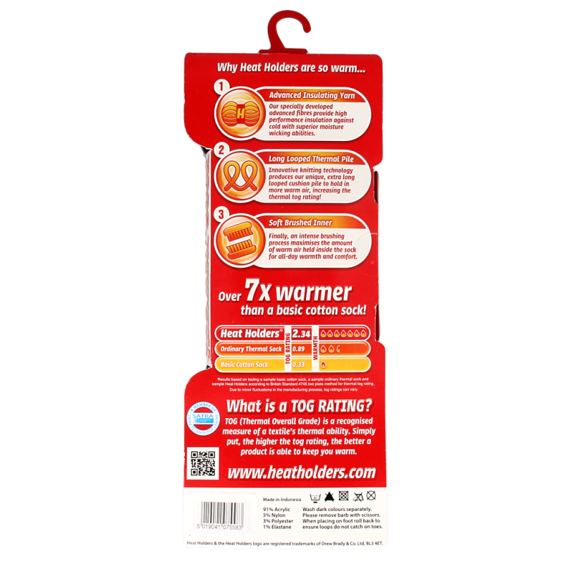Heat Holders Original socks 39-45 charcoal 1 Paar