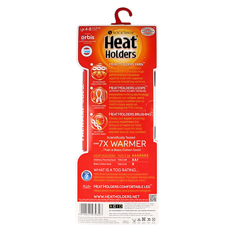 Heat Holders Ladies slipper socks maat 4-8 candy 1 Paar