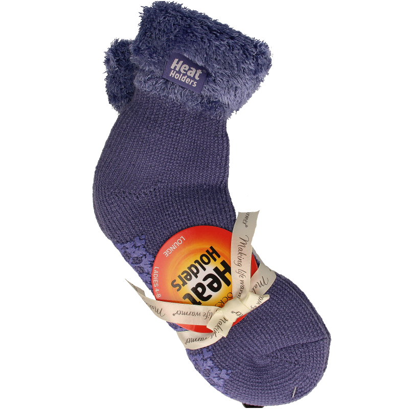 Heat Holders Ladies lounge socks maat 4-8 (37-42) dark lavender 1 Paar